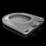 Close Coupled Closed Back Toilet with Sink on Top & Black Fittings Cloakroom Suite - Legend