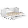 ONLY OPENED - Single Wooden Day Bed with Trundle and Storage in White - Lincoln
