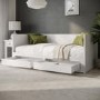 Double Wooden Day Bed with Trundle Storage and 2 Mattresses - Lincoln