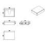 600mm Oak Wood Effect Wall Hung Countertop Vanity Unit with Round Basin - Lugo