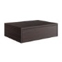 600mm Walnut Wood Effect Wall Hung Countertop Vanity Unit with Basin - Lugo