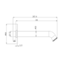 Brushed Brass Bath Filler Tap with Concealed Valve - Lyla