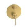 Brushed Brass Bath Filler Tap with Concealed Valve - Lyla