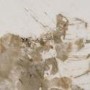Round Walnut and Neutral Marble Effect Nest of 2 Tables - Malia