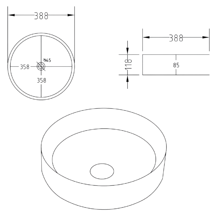 1250mm Wooden Fluted Freestanding Double Countertop Vanity Unit with Basins - Matira