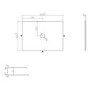 650mm Wooden Fluted Freestanding Countertop Vanity Unit - Matira