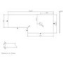 1150mm Wooden Fluted Right Hand Toilet and Sink Unit with Square Toilet and Chrome Fittings - Matira