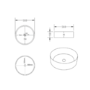 1150mm Wooden Fluted Right Hand Toilet and Sink Unit with Square Toilet & Basin and Chrome Push Button - Matira