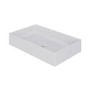 1200mm White Fluted Wall Hung Countertop Vanity Unit with Basin - Melbourne
