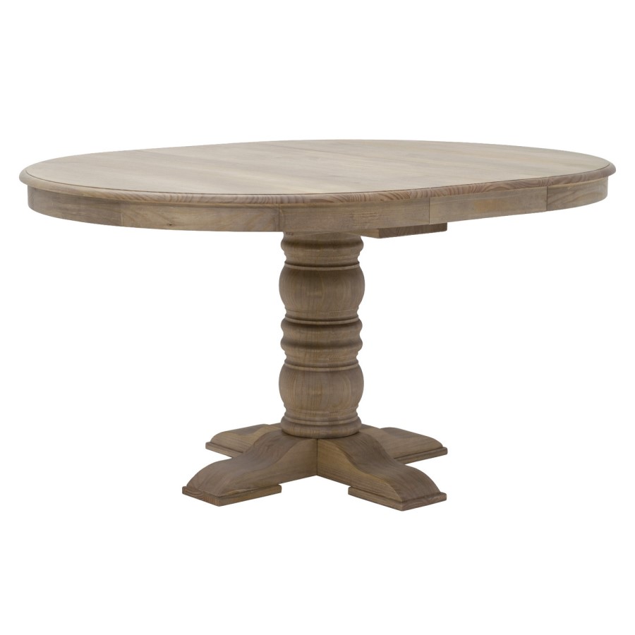 Round to Oval Solid Wood Extendable Dining Table Set with 4 Sage Green Velvet Chairs - Seats 4 - Madeline