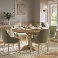 Set of 2 Sage Green Velvet Dining Chairs with Solid Wood Legs - Madeline