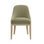 Set of 6 Sage Green Velvet Dining Chairs with Solid Wood Legs - Madeline