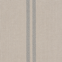 Set of 2 Beige and Blue Striped Upholstered Dining Chairs with Solid Wood Legs - Madeline