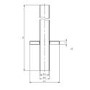 Chrome Towel Radiator 1000 x 500mm with Pipe Kit and Straight Valves – Nazco