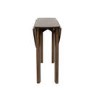 Small Walnut Drop Leaf Extendable Dining Table Set with 2 Upholstered Beige Chairs - Seats 2 - Nell