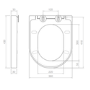 Close Coupled Rimless Closed Back Short Projection Toilet with Chrome Button and Tornado Flush - Newport