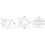 Matt Black Wall Hung Rimless Short Projection Toilet with Soft Close Seat – Newport