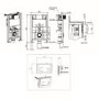 Matt Black Wall Hung Rimless Toilet with Soft Close Seat, White Glass Sensor  Flush Plate, 820mm Frame & Cistern – Newport