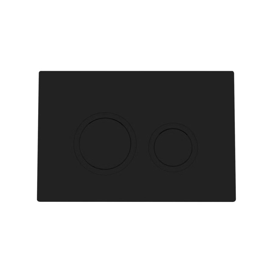 Matt Black Wall Hung Rimless Toilet with Soft Close Seat, Matt Black Mechanical Flush Plate, 1168mm Frame & Cistern – Newport