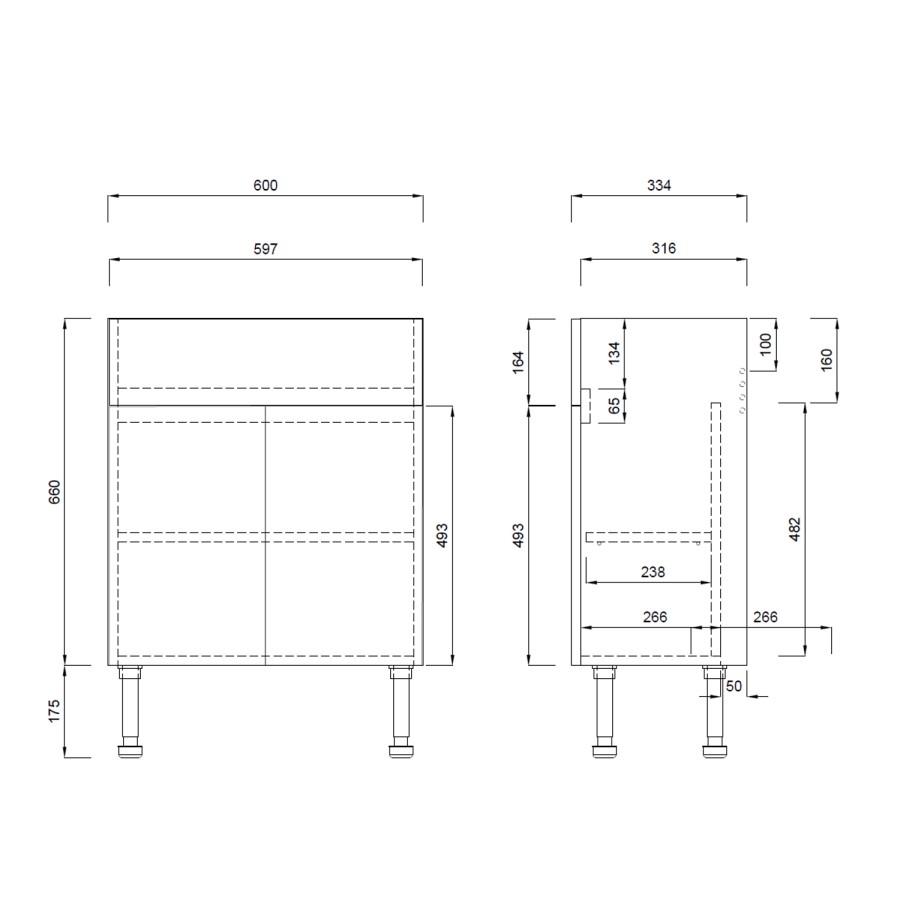 1800mm Blue Toilet and Sink Unit with Storage Units & Brass Fittings - Ontario