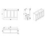 1200mm Paintable Freestanding Vanity Unit with Basin - Orlando