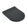 Matt Black Fluted Wall Hung Rimless Toilet with Soft Close Seat, White Glass Sensor Flush Plate, 1168mm Frame & Cistern – Oregon