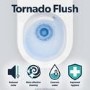 Fluted Wall Hung Rimless Toilet with Soft Close Seat, Matt Black Pneumatic Flush Plate, 1168mm Frame & Cistern – Oregon