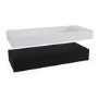 1200mm Black Wall Hung Double Vanity Unit with Basin - Oslo