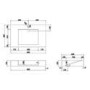800mm Black Wall Hung Vanity Unit with Basin - Oslo