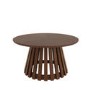 Round Walnut Pedestal Nest of 2 Tables - Owen