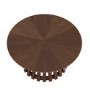 Round Walnut Pedestal Nest of 2 Tables - Owen