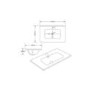 1000mm Walnut Wood Effect Toilet and Sink Unit with Round Toilet and Brushed Brass Push Button - Palma