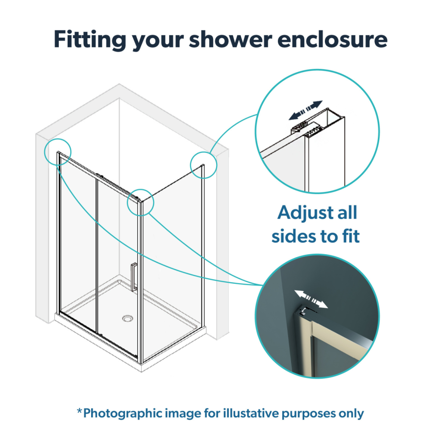 1200x800mm Brushed Brass 8mm Glass Rectangular Sliding Shower Enclosure with Low Profile Shower Tray - Pavo