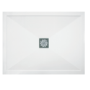 1200x800mm Brushed Brass 8mm Glass Rectangular Sliding Shower Enclosure with Low Profile Shower Tray - Pavo