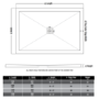1200x800mm Brushed Brass 8mm Glass Rectangular Sliding Shower Enclosure with Low Profile Shower Tray - Pavo