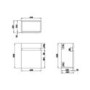 410mm Beige Wall Hung Cloakroom Vanity Unit with Basin - Pendle