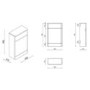1100mm Beige Toilet and Sink Unit with Round Toilet - Pendle