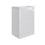 600mm White Freestanding Vanity Unit with Basin - Pendle