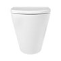 1100mm White Toilet and Sink Unit with Round Toilet - Pendle