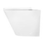1100mm White Toilet and Sink Unit with Round Toilet - Pendle