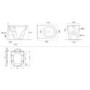 1300mm Beige Toilet and Sink Unit with Round Toilet - Pendle