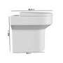 Back to Wall Rimless Comfort Height Toilet with Soft Close Seat - Pendle