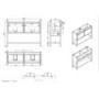 1200mm Black Freestanding Double Vanity Unit with Basin - Perla