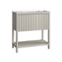 800mm Beige Fluted Freestanding Vanity Unit with Basin - Perla