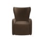 Brown Velvet Highback Accent Chair - Paloma