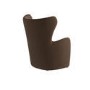 Brown Velvet Highback Accent Chair - Paloma