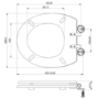 Back to Wall Traditional Toilet with Black Wooden Soft Close Seat - Park Royal