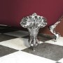 Burgundy Freestanding Single Ended Shower Bath with Chrome Screen & Feet 1670 x 740mm - Park Royal