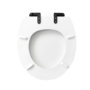 Close Coupled Traditional Toilet with Wooden Soft Close Seat & Black Fittings - Park Royal