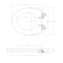 Close Coupled Traditional Toilet with Wooden Soft Close Seat & Black Fittings - Park Royal